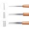 3 Pieces 0.75 mm Dreadlock Crochet Hook Bamboo Needle Weaving Crochet, Include 1 Hook, 2 Hooks, 3 Hooks for Dreadlock Supplies